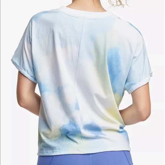 Champion Tie Front Tee, Blue Tie-Dye, Small - Picture 2 of 4